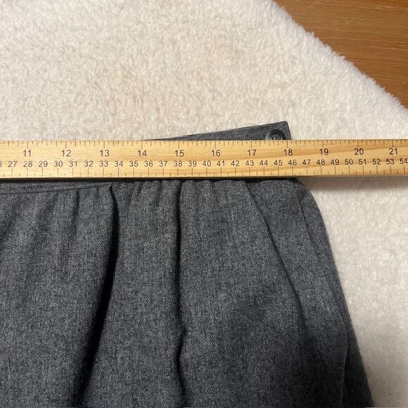 Pendleton Womens Gray 100% Virgin Wool Lined Skirt With Pockets Sz LG/XL - Picture 10 of 11